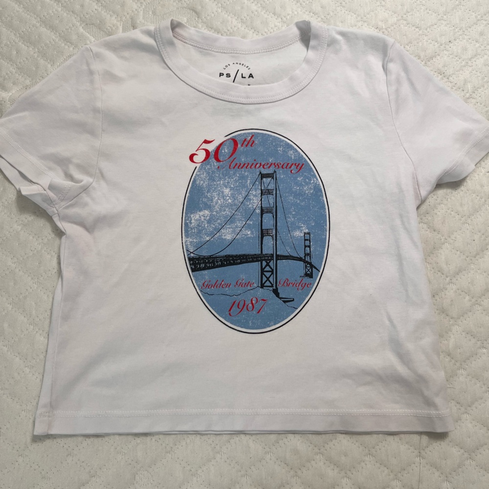 PacSun White 50th Anniversary Graphic Tee
